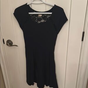 Hollister Navy Lace-Back Stretchy Dress, size S